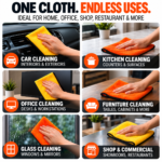 40x60 CM 500 GSM short-hair microfiber cleaning cloth used for car interiors, kitchen counters, office desks, furniture, glass and commercial cleaning