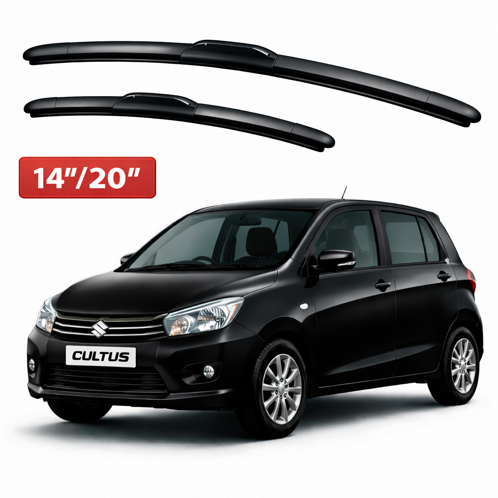 Cultus (2017-2023)14''20''-Hybrid-WiperBlade Suzuki Cultus Windshield Wiper Blades (2017–2023 Model) - Image 1