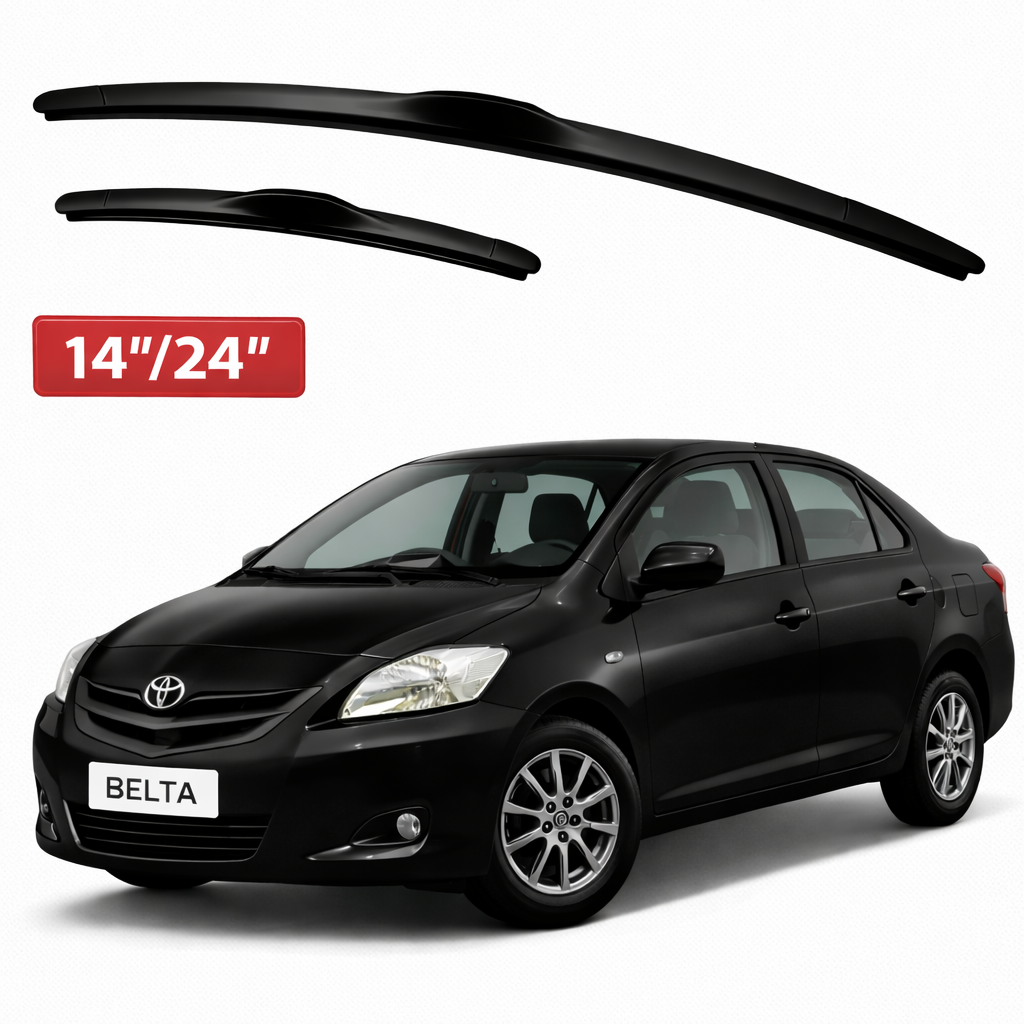 Toyota Belta (2005-2012) 14''24'' Hybrid Wiper Blade Toyota Belta Windshield Wiper Blades (2005–2012) - Image 1