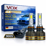 VOX 9005 LED Headlight Bulb 130W – High Beam – 6000K – 2 Copper Cooling (Set of 2) - Image 4