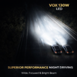 VOX H4 LED Headlight Bulb 130W – Dual Beam High/Low – 6000K – High Power (Set of 2) - Image 3