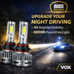 VOX 9005 LED Headlight Bulb 70W – High Beam – 6000K (Set of 2) - Image 2