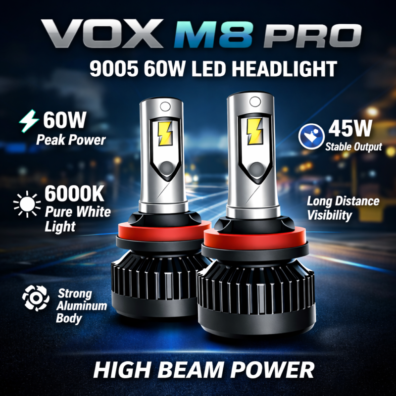 VOX M8 Pro 9005 LED Headlight Bulb 60W