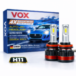 VOX H11 LED Headlight Bulb 60W M8 Pro – Low Beam / Fog Light – 6000K (Set of 2)