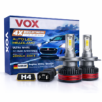 VOX H4 LED Headlight Bulb 60W M8 Pro – Dual Beam High/Low – 6000K (Set of 2) - Image 4