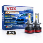 VOX H4 LED Headlight Bulb 60W M8 Pro – Dual Beam High/Low – 6000K (Set of 2)