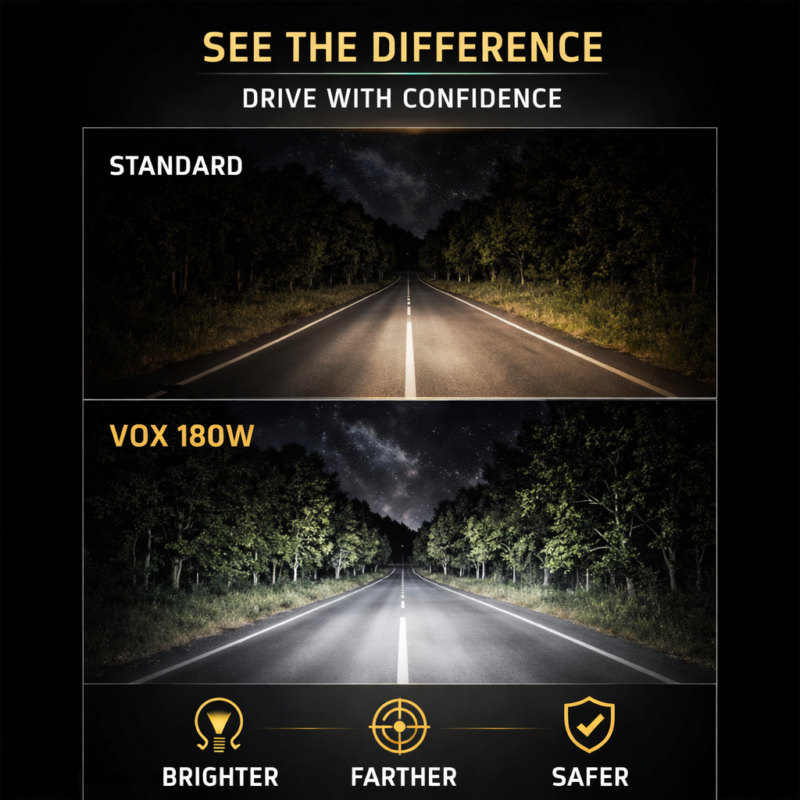 VOX 9005 LED Headlight Bulb 180W