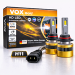VOX H11 LED Headlight Bulb 180W Gold Pro Series – Low Beam / Fog Light – 6000K – 4 Copper Core (Set of 2) - Image 4