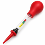 Battery hydrometer electrolyte gravity tester for flooded lead-acid batteries