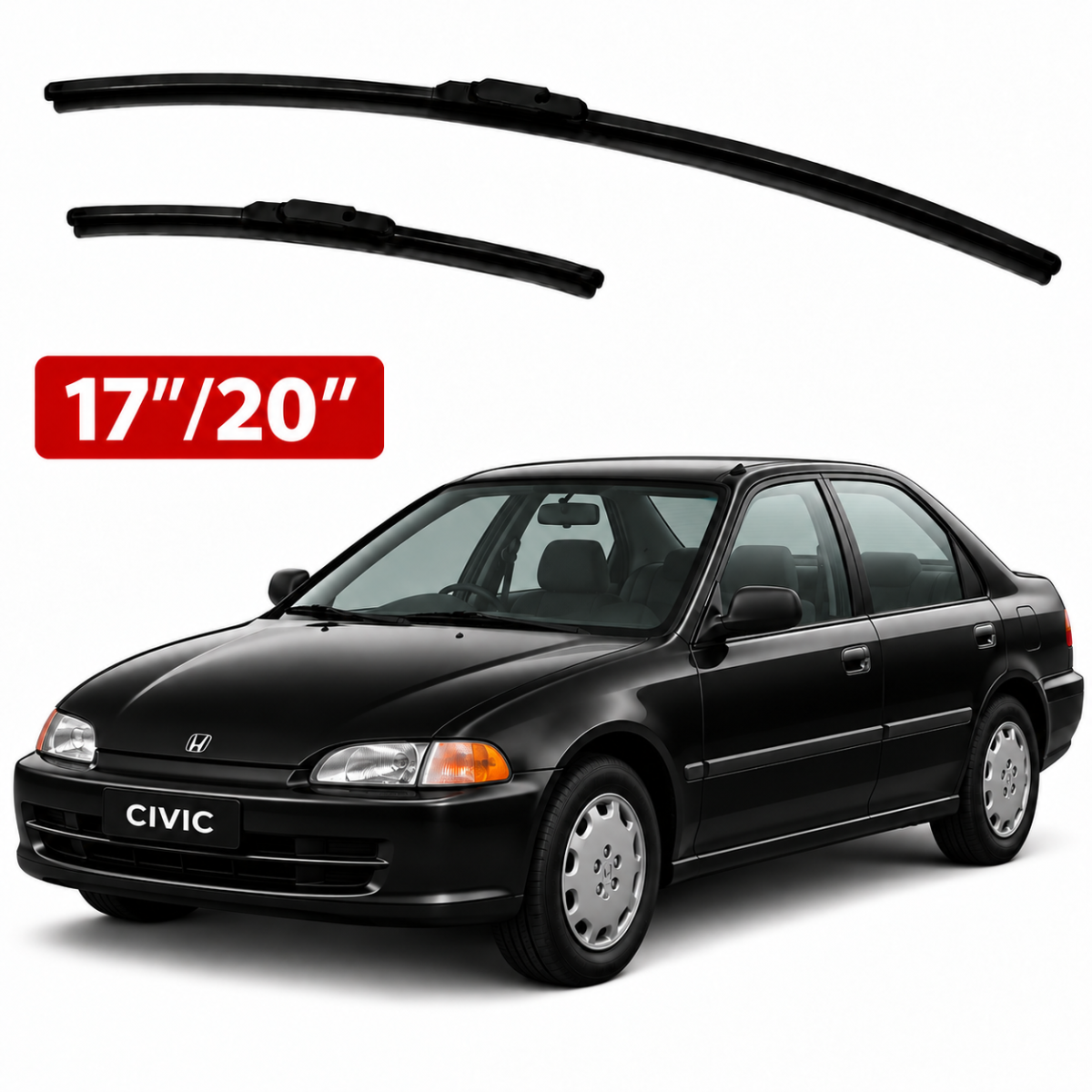 honda-civic-1991-2000-soft-wiper-blades-17-20 Honda Civic 1991–2000 5th Generation Soft Frameless Wiper Blades 17 and 20 inch