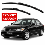 Honda Civic 2001–2006 7th Generation Soft Frameless Wiper Blades – 17/20 and 14/26 inch sizes