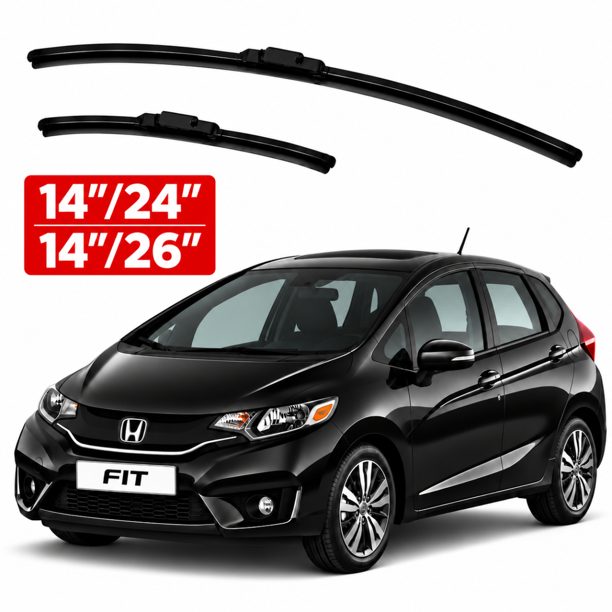 honda-fit-2007-2020-soft-wiper-blades Honda Fit 2007–2020 Soft Frameless Wiper Blades – 14/24 and 14/26 inch sizes